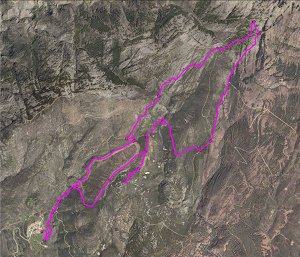 Ortofoto de la ruta
